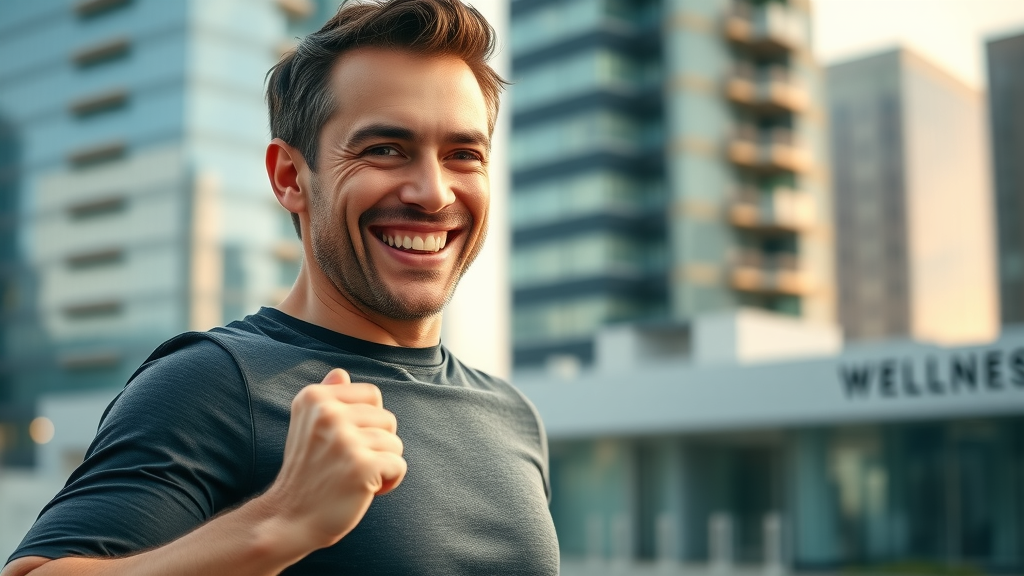 active modern professional experiencing wellness benefits from biolimitless ingredients