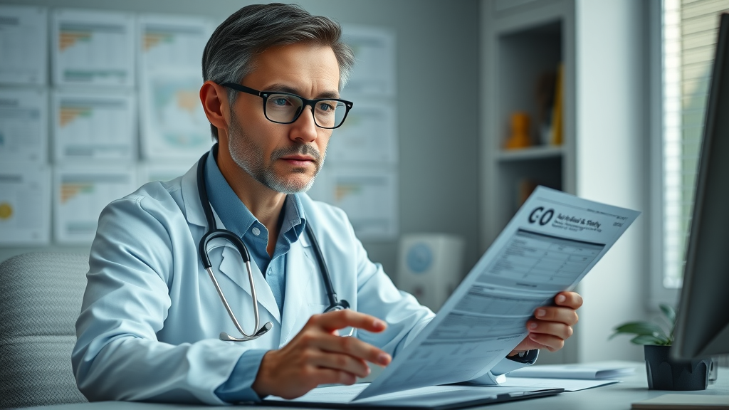 Healthcare professional reviewing supplement safety data for biolimitless cognitive enhancement.