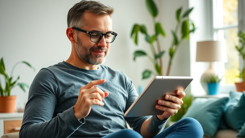 Motivated adult follows personalized biolimitless wellness plan to reduce side effects