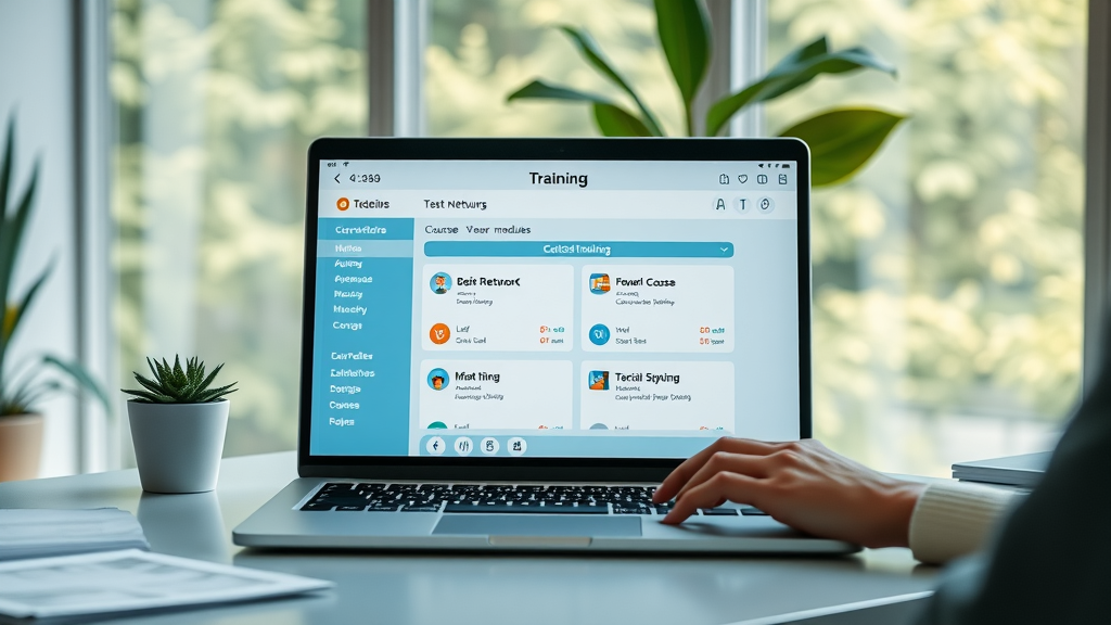 online training platform for multi-level marketing courses, network marketing modules dashboard