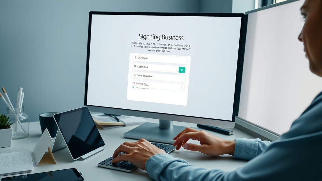 focused user signing up for talk fusion business opportunity online platform