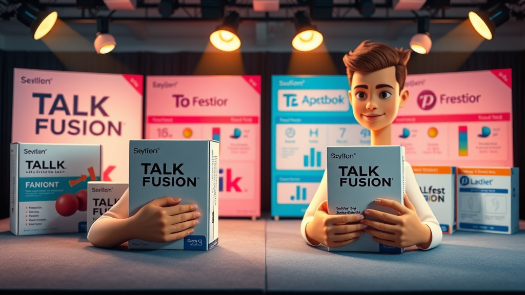 talk fusion vs other mlm industry players, comparison table of product packages