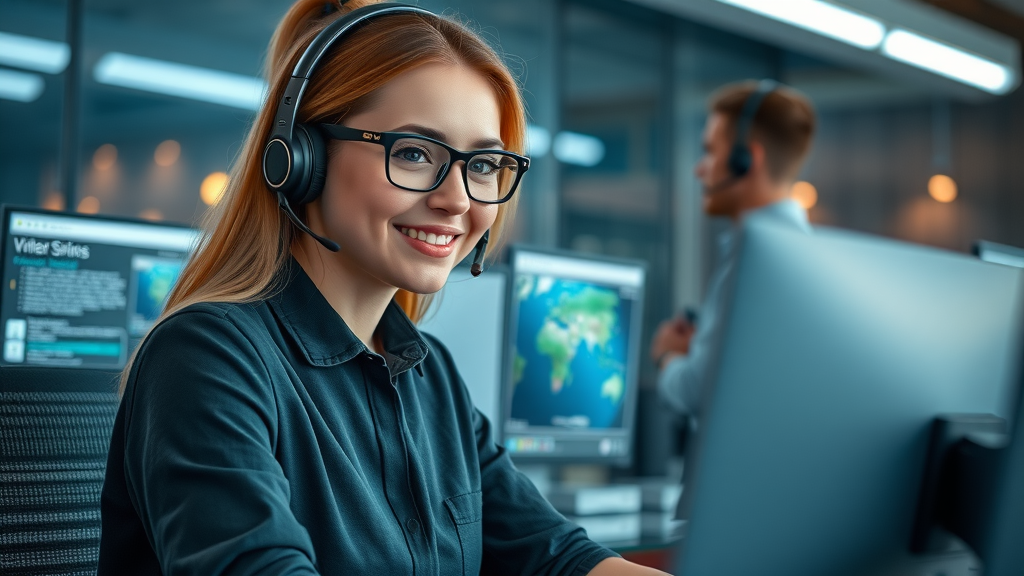customer support representative headset modern center support documentation digital overlays lev.ai review